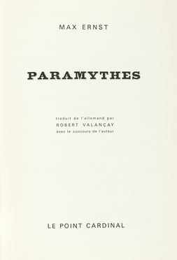  Ernst Max : Dedica su libro Paramythes. Arte  - Auction Books, autographs & manuscripts - Libreria Antiquaria Gonnelli - Casa d'Aste - Gonnelli Casa d'Aste