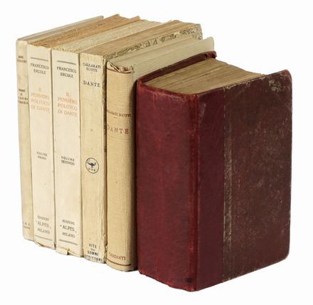 Lotto di 80 opere di filologia e critica dantesca.  Dante Alighieri, Giovanni Papini  [..]