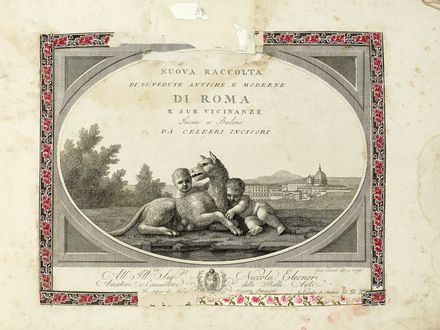  Amici Domenico : Nuova raccolta delle vedute antiche e moderne di Roma disegnate  [..]