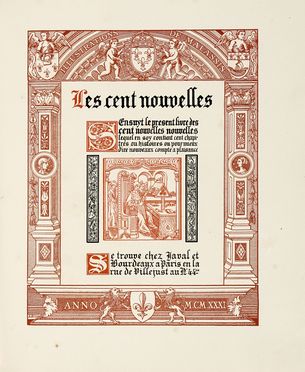 Les Cent Nouvelles nouvelles attribues au Roy Louis le Onzime. Illustrations de Malassis.  Edmond Malassis  (Parigi, 1874 - 1940)  - Asta Libri, autografi e manoscritti - Libreria Antiquaria Gonnelli - Casa d'Aste - Gonnelli Casa d'Aste