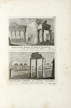  Pronti Domenico : Nuova raccolta di 100 Vedutine Antiche della citt di Roma e sue vicinanze incise a bulino... Tomo I (-Tomo II).  - Asta Libri, autografi e manoscritti - Libreria Antiquaria Gonnelli - Casa d'Aste - Gonnelli Casa d'Aste