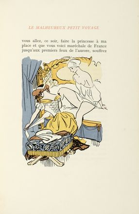  Soulages Gabriel : Le Malheureux petit voyage. Erotica, Figurato, Letteratura francese,  [..]