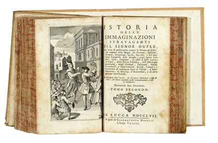 Bordelon Laurent : Istoria delle immaginazioni stravaganti [...] Tomo primo (-secondo).  [..]