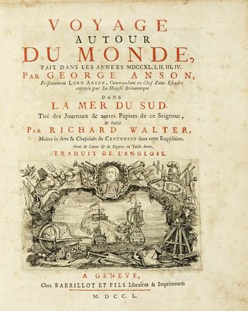  Acua Cristobal (de) : Relation de la riviere des Amazones traduite [...] Sur l'original espagnol [...]  Tome premier (-II).  Richard Walter  - Asta Libri, autografi e manoscritti - Libreria Antiquaria Gonnelli - Casa d'Aste - Gonnelli Casa d'Aste