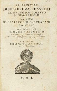  Machiavelli Niccol : [Tutte le opere [...] divise in V parti, et di nuovo con  [..]