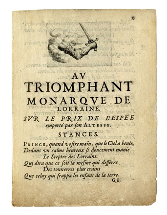  Jacques Callot  (Nancy, 1592 - 1635) : Le Combat a la Barrière / Le bras armé sans banderole.  - Asta Arte Antica, Moderna e Contemporanea - PARTE I - Libreria Antiquaria Gonnelli - Casa d'Aste - Gonnelli Casa d'Aste