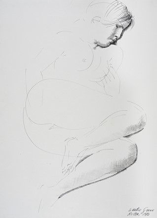  Emilio Greco  (Catania, 1913 - Roma, 1995) : Lotto composto di 2 disegni erotici.  [..]