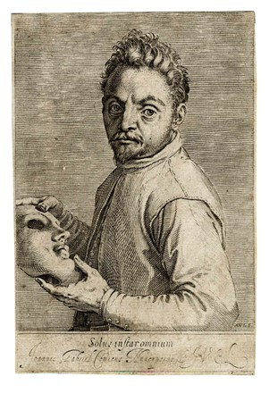  Agostino Carracci  (Bologna, 1557 - Parma, 1602) : San Gerolamo in meditazione [tiratura tarda XVIII secolo].  - Asta Arte Antica, Moderna e Contemporanea - PARTE I - Libreria Antiquaria Gonnelli - Casa d'Aste - Gonnelli Casa d'Aste