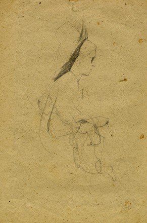  Egisto Ferroni  (Lastra a Signa, 1835 - 1912) : Ritratto di contadina e ritratto di signora. Disegno recto/verso.  - Asta Arte Antica, Moderna e Contemporanea - PARTE II - Libreria Antiquaria Gonnelli - Casa d'Aste - Gonnelli Casa d'Aste