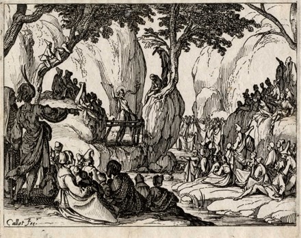  Jacques Callot  (Nancy, 1592 - 1635) : San Giovanni predica nel deserto.  - Auction 	Ancient, modern and contemporary art - Libreria Antiquaria Gonnelli - Casa d'Aste - Gonnelli Casa d'Aste