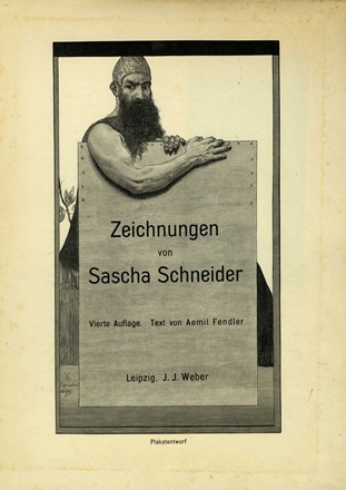  Sascha Schneider  (San Pietroburgo, 1870 - Swinemünde, 1927) : Zeichnungen von  [..]