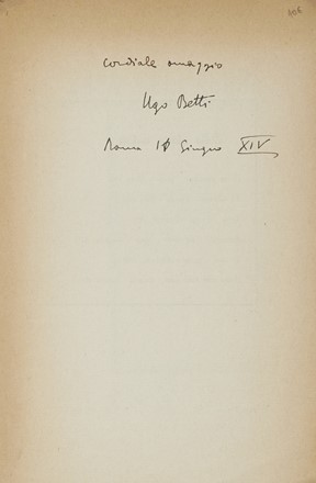  Soffici Ardengo : Firma autografa su libro Giornale di bordo (Firenze, Vallecchi 1951, esemplare n. 719). Letteratura italiana, Letteratura  - Auction Autografi e Manoscritti [ASTA A TEMPO - PARTE I] - Libreria Antiquaria Gonnelli - Casa d'Aste - Gonnelli Casa d'Aste