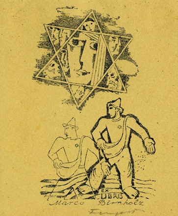  Michel Fingesten  (Buczkowitz, 1883 - Cerisano, 1943) : Lotto composto da 4 ex libris.  - Asta Arte Antica, Moderna e Contemporanea - PARTE II - Libreria Antiquaria Gonnelli - Casa d'Aste - Gonnelli Casa d'Aste