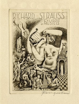  Michel Fingesten  (Buczkowitz, 1883 - Cerisano, 1943) : Lotto composto di 3 ex  [..]