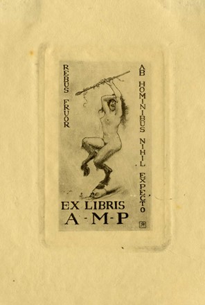 Autori vari : Lotto composto di 14 ex libris erotici.  Antonio Rubino  (Sanremo,  [..]