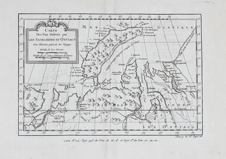  Jacques Nicolas Bellin  (Parigi, 1703 - Versailles, 1772) : Baye de Trinquemale / Carte Des Pais Habités par les Samojedes et Ostiacs / Carte de la Tartarie  Occidentale /Carte de la Coste d'Angola / Veue du Cap Mesurado.  - Asta Arte Antica, Moderna e Contemporanea - PARTE I - Libreria Antiquaria Gonnelli - Casa d'Aste - Gonnelli Casa d'Aste
