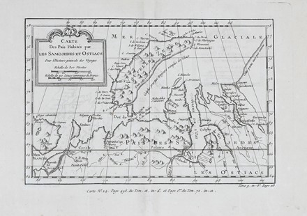  Jacques Nicolas Bellin  (Parigi, 1703 - Versailles, 1772) : Baye de Trinquemale / Carte Des Pais Habits par les Samojedes et Ostiacs / Carte de la Tartarie  Occidentale /Carte de la Coste d'Angola / Veue du Cap Mesurado.  - Asta Arte Antica, Moderna e Contemporanea - PARTE I - Libreria Antiquaria Gonnelli - Casa d'Aste - Gonnelli Casa d'Aste