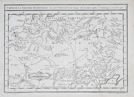  Jacques Nicolas Bellin  (Parigi, 1703 - Versailles, 1772) : Baye de Trinquemale / Carte Des Pais Habits par les Samojedes et Ostiacs / Carte de la Tartarie  Occidentale /Carte de la Coste d'Angola / Veue du Cap Mesurado.  - Auction 	Ancient, modern and contemporary art - Libreria Antiquaria Gonnelli - Casa d'Aste - Gonnelli Casa d'Aste