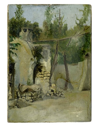  Attilio Pratella  (Lugo, 1856 - Napoli, 1949) [attribuito a] : Lotto composto di 1 dipinto e 2 disegni.  - Asta Arte Antica, Moderna e Contemporanea - PARTE II - Libreria Antiquaria Gonnelli - Casa d'Aste - Gonnelli Casa d'Aste