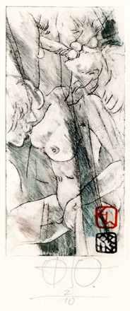  Oskar Roland Schroth  (Germania, 1937) : Lotto composto di 14 ex libris erotici.  [..]
