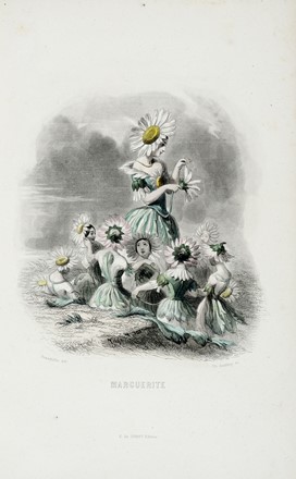  Grandville J.J. [pseud. di Gérard Jean Ignace Isidore] : Les Fleurs Animées [...] Première partie (-deuxième).  - Asta Libri a stampa dal XVI al XX secolo [ASTA A TEMPO - PARTE II] - Libreria Antiquaria Gonnelli - Casa d'Aste - Gonnelli Casa d'Aste