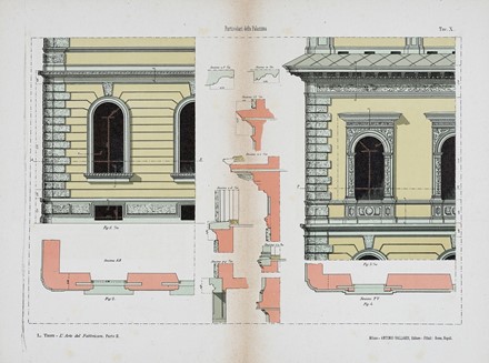  Testi Laudedeo : L'arte del fabbricare.  Camillo Boito  - Asta Libri a stampa dal XVI al XX secolo [ASTA A TEMPO - PARTE II] - Libreria Antiquaria Gonnelli - Casa d'Aste - Gonnelli Casa d'Aste