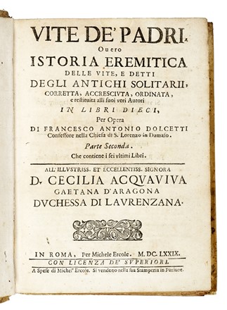 Lotto di 4 opere a tema religioso.  Aurelius (santo) Augustinus, Francesco Antonio Dolcetti  - Asta Libri a stampa dal XVI al XX secolo [ASTA A TEMPO - PARTE II] - Libreria Antiquaria Gonnelli - Casa d'Aste - Gonnelli Casa d'Aste