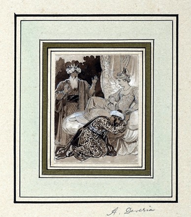  Autori vari : Lotto composto di 13 disegni francesi.  Achille Deveria  (Parigi, 1800 - 1857), Henry Gerbault  (Parigi, 1863 - Roscoff, 1930), Eugène Carrière  (Gourney-Sur-Marne, 1849 - Parigi, 1906), Sigismond Ferdinand Bach  (Stoccarda, 1859 - Compiègne, 1952)  - Asta Arte Moderna e Contemporanea [ASTA A TEMPO - PARTE II] - Libreria Antiquaria Gonnelli - Casa d'Aste - Gonnelli Casa d'Aste