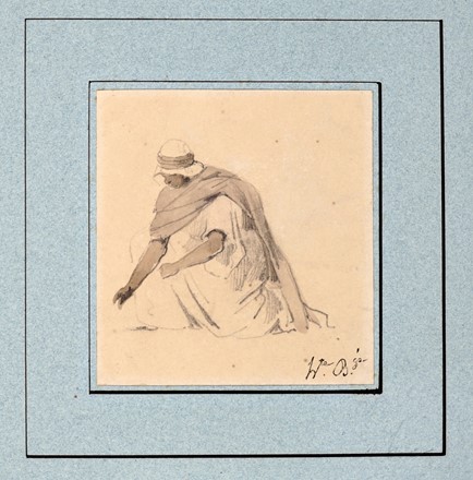  Autori vari : Lotto composto di 13 disegni francesi.  Achille Deveria  (Parigi, 1800 - 1857), Henry Gerbault  (Parigi, 1863 - Roscoff, 1930), Eugène Carrière  (Gourney-Sur-Marne, 1849 - Parigi, 1906), Sigismond Ferdinand Bach  (Stoccarda, 1859 - Compiègne, 1952)  - Asta Arte Moderna e Contemporanea [ASTA A TEMPO - PARTE II] - Libreria Antiquaria Gonnelli - Casa d'Aste - Gonnelli Casa d'Aste