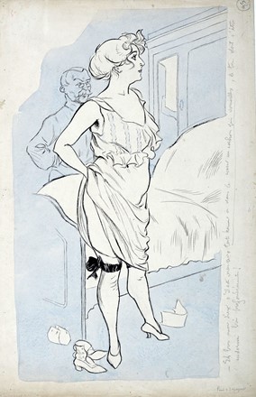  Autori vari : Lotto composto di 13 disegni francesi.  Achille Deveria  (Parigi, 1800 - 1857), Henry Gerbault  (Parigi, 1863 - Roscoff, 1930), Eugène Carrière  (Gourney-Sur-Marne, 1849 - Parigi, 1906), Sigismond Ferdinand Bach  (Stoccarda, 1859 - Compiègne, 1952)  - Asta Arte Moderna e Contemporanea [ASTA A TEMPO - PARTE II] - Libreria Antiquaria Gonnelli - Casa d'Aste - Gonnelli Casa d'Aste
