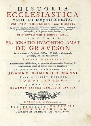 Lotto di 6 opere a tema religioso.  Joseph François Michaud, Pietro Giacomo Bacci  - Asta Libri a stampa dal XVI al XX secolo [ASTA A TEMPO - PARTE II] - Libreria Antiquaria Gonnelli - Casa d'Aste - Gonnelli Casa d'Aste