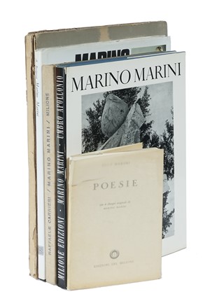 Lotto composto di 5 opere su Marino Marini.  Marino Marini  (Pistoia, 1901 - Viareggio, 1980), Egle Marini, Umbro Apollonio, Raffaele Carrieri  (Taranto, 1905 - Pietrasanta, 1984)  - Asta Libri a stampa dal XVI al XX secolo [ASTA A TEMPO - PARTE II] - Libreria Antiquaria Gonnelli - Casa d'Aste - Gonnelli Casa d'Aste