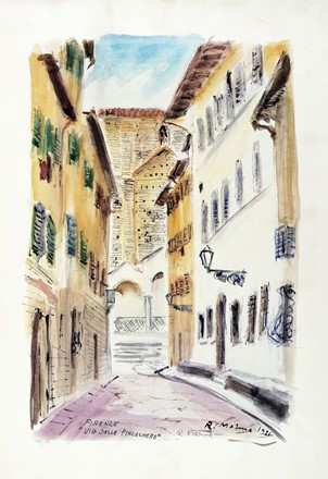  Rodolfo Marma  (Firenze, 1923 - 1998) : Lotto composto di 4 incisioni a tema Firenze.  Piero Vignozzi  - Asta Arte Moderna e Contemporanea [ASTA A TEMPO - PARTE II] - Libreria Antiquaria Gonnelli - Casa d'Aste - Gonnelli Casa d'Aste