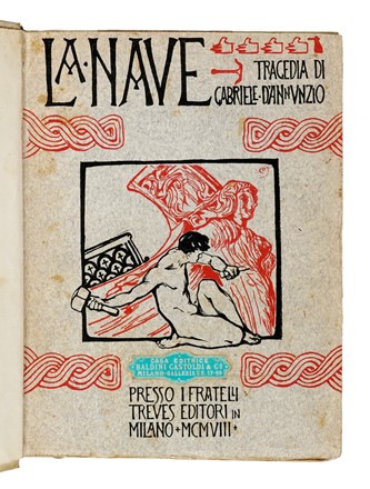  D'Annunzio Gabriele : Lotto composto di 7 opere di Gabriele D'Annunzio.  - Asta Libri a stampa dal XVI al XX secolo [ASTA A TEMPO - PARTE II] - Libreria Antiquaria Gonnelli - Casa d'Aste - Gonnelli Casa d'Aste
