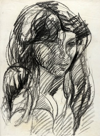  Silvio Loffredo  (Parigi, 1920 - Trebiano, 2013) : Lotto composto di 4 disegni a tema femminile.  - Asta Arte Moderna e Contemporanea [ASTA A TEMPO - PARTE II] - Libreria Antiquaria Gonnelli - Casa d'Aste - Gonnelli Casa d'Aste