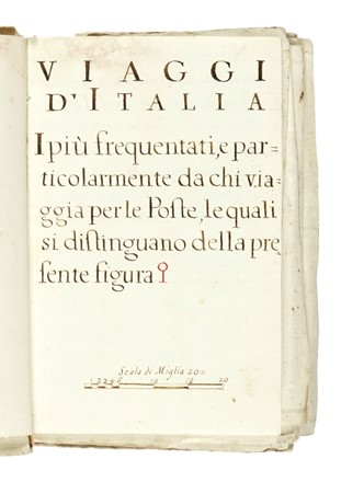 Viaggi d'Italia i pi frequentati, e particolarmente da chi viaggia per le Poste, le quali si distinguano dalla presente figura.  - Asta Autografi e manoscritti, Futurismo, libri del Novecento e libri d'artista [Parte I] - Libreria Antiquaria Gonnelli - Casa d'Aste - Gonnelli Casa d'Aste