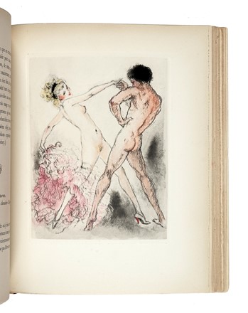  Nerciat André Robert Andrea (de) : Félicia ou Mes fredaines illustré de vigint eaux-fortes originales en couleurs par Louis Icart.  Louis Icart  (Toulouse, 1888 - Parigi, 1960)  - Asta Libri a stampa dal XVI al XX secolo [ASTA A TEMPO - PARTE II] - Libreria Antiquaria Gonnelli - Casa d'Aste - Gonnelli Casa d'Aste