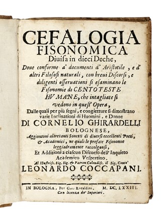 Lotto composto di 4 opere di medicina del XVII secolo.  Cornelio Ghirardelli  ( - 1637), Jacques Guillemeau, Francis Glisson  - Asta Libri a stampa dal XVI al XX secolo [ASTA A TEMPO - PARTE II] - Libreria Antiquaria Gonnelli - Casa d'Aste - Gonnelli Casa d'Aste
