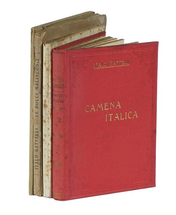  Battelli Italo : Lotto di 4 opere di Italo Battelli, con dedica autografa dell'Autore.  - Asta Libri a stampa dal XVI al XX secolo [ASTA A TEMPO - PARTE II] - Libreria Antiquaria Gonnelli - Casa d'Aste - Gonnelli Casa d'Aste