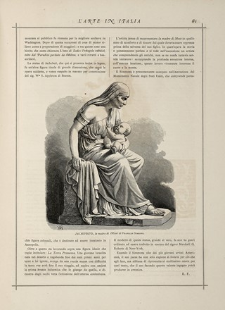  Biscarra Carlo Felice : L'arte in Italia. Rivista mensile di belle arti... Anno quinto. 1873.  - Asta Libri a stampa dal XVI al XX secolo [ASTA A TEMPO - PARTE II] - Libreria Antiquaria Gonnelli - Casa d'Aste - Gonnelli Casa d'Aste