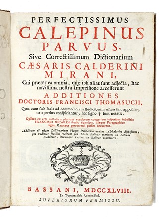 Sicco Ferdinando Maria : Logicae ac metaphysicae institutiones.  Ambrogio Calepino  - Asta Libri a stampa dal XVI al XX secolo [ASTA A TEMPO - PARTE II] - Libreria Antiquaria Gonnelli - Casa d'Aste - Gonnelli Casa d'Aste
