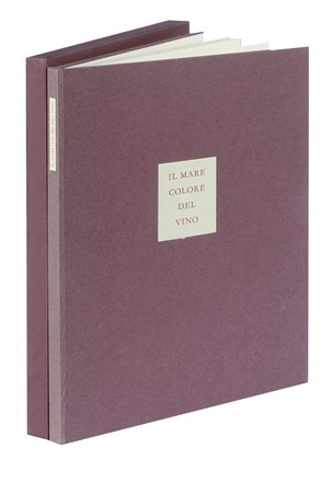  Sciascia Leonardo : Il mare colore del vino. Bodoni, Mardersteig, Libro d'Artista, Collezionismo e Bibliografia, Collezionismo e Bibliografia, Collezionismo e Bibliografia  Bruno Caruso  (Palermo, 1927 - Roma, 2018)  - Auction Autographs and manuscripts, Futurism, Modern editions and Art books [I PART] - Libreria Antiquaria Gonnelli - Casa d'Aste - Gonnelli Casa d'Aste