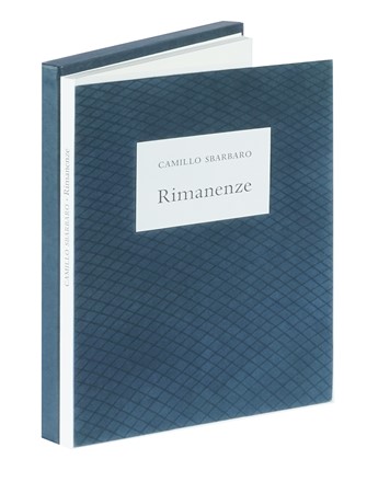  Sbarbaro Camillo : Rimanenze. Libro d'Artista, Bodoni, Collezionismo e Bibliografia, Collezionismo e Bibliografia  Giulia Napoleone  (Pescara, 1936)  - Auction Autographs and manuscripts, Futurism, Modern editions and Art books [I PART] - Libreria Antiquaria Gonnelli - Casa d'Aste - Gonnelli Casa d'Aste