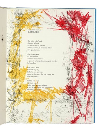  Saba Umberto : Preludio e canzonette.  Sandro Martini  (Livorno, 1941)  - Asta Autografi e manoscritti, Futurismo, libri del Novecento e libri d'artista [Parte I] - Libreria Antiquaria Gonnelli - Casa d'Aste - Gonnelli Casa d'Aste