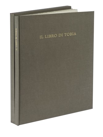 Il Libro di Tobia illustrato da una serie di composizioni incise in bronzo da Dario Viterbo. Bodoni, Mardersteig, Libro d'Artista, Collezionismo e Bibliografia, Collezionismo e Bibliografia, Collezionismo e Bibliografia  Dario Viterbo  (Firenze, 1890 - New York, 1961)  - Auction Autographs and manuscripts, Futurism, Modern editions and Art books [I PART] - Libreria Antiquaria Gonnelli - Casa d'Aste - Gonnelli Casa d'Aste