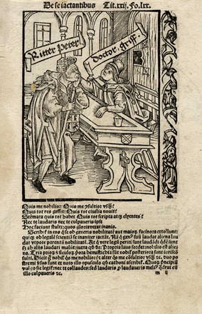  Haintz Narr Meister : Due tavole da Navis stultifera.  - Auction Ancient Art, Orientalia and Maps [TIMED AUCTION - FIRST PART] - Libreria Antiquaria Gonnelli - Casa d'Aste - Gonnelli Casa d'Aste