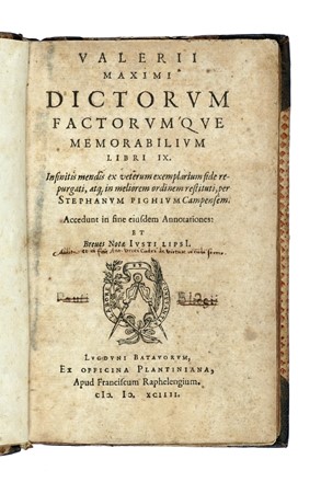 Lotto composto di 5 opere del XVI secolo.  Publius Terentius Afer, Valerius Maximus, Francesco Petrarca, Tommaso d'Aquino (santo)  - Asta Libri a stampa dal XVI al XX secolo [ASTA A TEMPO - PARTE II] - Libreria Antiquaria Gonnelli - Casa d'Aste - Gonnelli Casa d'Aste