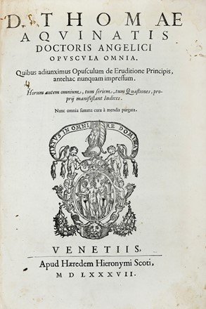 Lotto composto di 5 opere del XVI secolo.  Publius Terentius Afer, Valerius Maximus, Francesco Petrarca, Tommaso d'Aquino (santo)  - Asta Libri a stampa dal XVI al XX secolo [ASTA A TEMPO - PARTE II] - Libreria Antiquaria Gonnelli - Casa d'Aste - Gonnelli Casa d'Aste