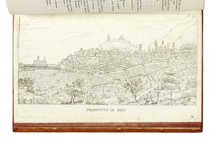  Bruschelli Domenico : Asisi città serafica e santuarj che la decorano ad istruzione e guida dei forestieri che vi concorrono.  - Asta Libri a stampa dal XV al XIX secolo [Parte II] - Libreria Antiquaria Gonnelli - Casa d'Aste - Gonnelli Casa d'Aste