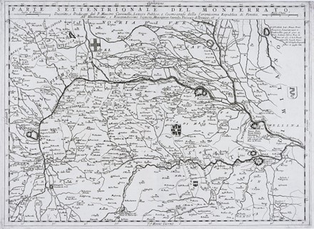  Vincenzo Maria Coronelli  (Venezia, 1650 - 1718) : Parte Settentrionale del Monferrato... / Il Monferrato, Descritto, e Dedicato Dal P. Maestro Coronelli, Lettore, e Cosmografo della Serenissima Repubblica di Venetia, All'Illustrissimo e Reverendissimo Signore Monsignore Sanudo, Vescovo di Treviso...  - Auction Ancient Art, Orientalia and Maps [TIMED AUCTION - FIRST PART] - Libreria Antiquaria Gonnelli - Casa d'Aste - Gonnelli Casa d'Aste
